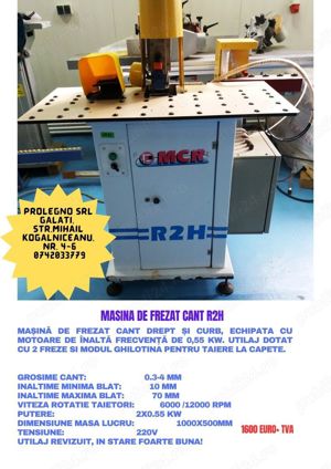 Masina de frezat cant R2H