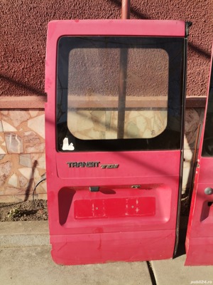 Usa/Usi față/spate Ford Transit pentru modelul 2000-2006 culoare roșie - imagine 3