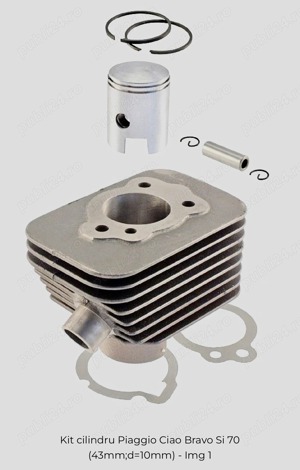 Set motor moped Piaggio D43-10,70 cmc,NOU