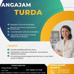 Coordonatori si operatori productie farma - Turda