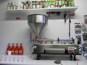 Masina imbuteliere mustar, ketchup, maioneza