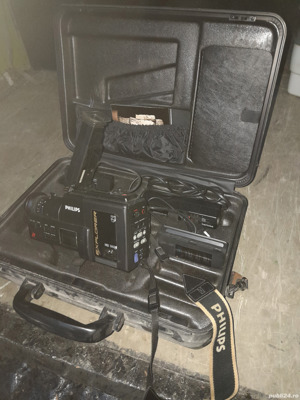 cameră video model vechi marca Philips  - imagine 3