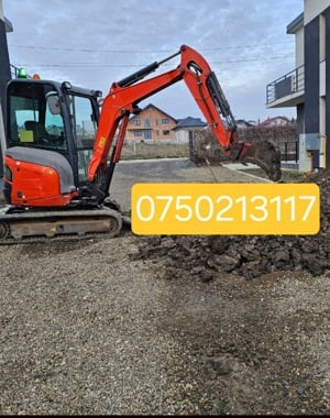 Închiriez excavator de 3 tone - Suceava și împrejurimi  Ofer servicii de închiriere excavator de 3 t