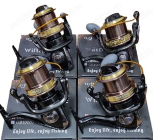 Set Pescuit Crap,4 Lansete 3,90m, 4 Mulinete GB 8000, Rod Pod Echipat - imagine 2