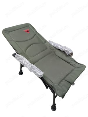 Scaun Pescuit (Camping) Cu Cotiere, Spatar, picioare reglabile, 140kg - imagine 3