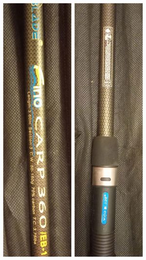 Lanseta carbon  Wind Blade Fino Carp 3,6m, 3 sectiuni, actiune 150g - imagine 2