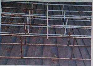 Raft metalic rectangulara 2 cm - Lungime 2,80 m, adancime 50 cm, inaltime 1,90 m