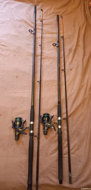 ***Lansete carbon 2,7m, 3m, Siwedia Viking, mulinete Cormoran Cortec 2 rulmenti 