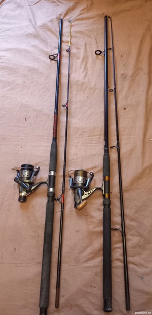 ***Lanseta carbon 2,7m, actiune 80g mulineta 6000, 9 rulmenti 