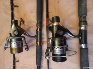 ***Lanseta carbon 2,7m, actiune 80g mulineta 6000, 9 rulmenti  - imagine 4