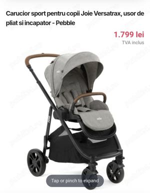 Carucior copii Joie Versatrax Pebble - imagine 3