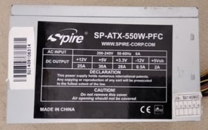 Surse PC ATX Segotep 500W|Spire Jewel 550W 1xPCIe 6pini, Vent 120mm, SATA, Molex, FDD