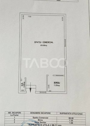  Spatiu comercial de inchiriat 98 mpu si curte 160 mp Orasul de Jos  - imagine 7