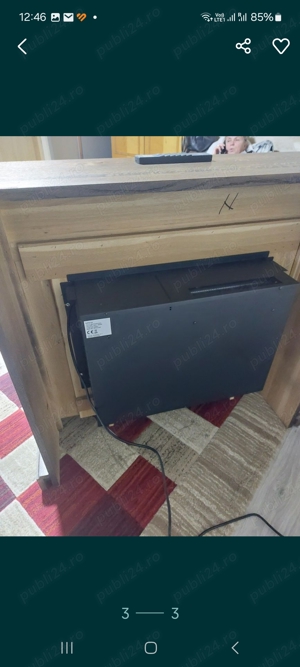 Șemineu electric cu ventilator  - imagine 2