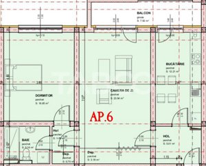 Apartament 2 camere decoamandate 71 mpu dressing balcon etaj 1 - imagine 5