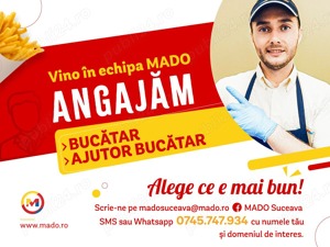 Fast-food mado din iulius mall suceava angajeaza