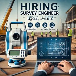 Angajăm Inginer Topograf - Surveying Engineer în Gavle, Suedia!