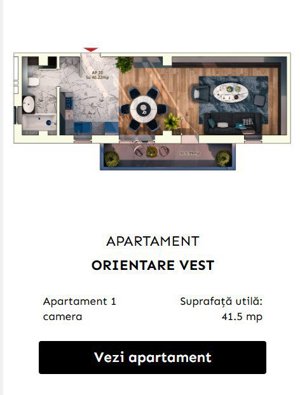 Apartament 1 camera, 37 mp, balcon, parcare subterana - imagine 4