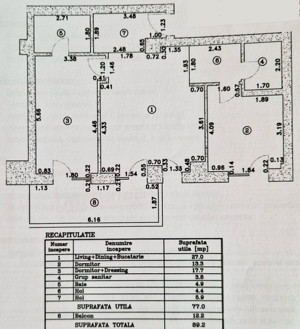 3 camere Erou Iancu Nicolae Cortina 126  - imagine 5