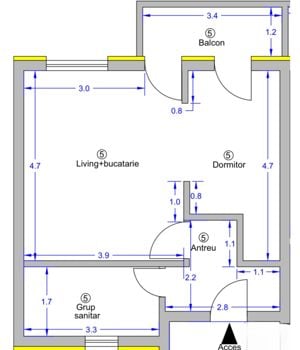 Giroc-Neptun | 2-3 Camere | Centrala proprie | Loc de parcare - imagine 10