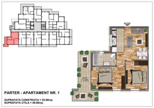 Apartamente noi finisate, 2-3 camere, 30-90 mp, zona Nord-Ansamblu Rezidential   - imagine 8