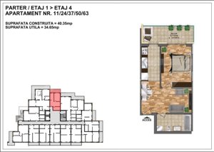 Apartamente noi finisate, 2-3 camere, 30-90 mp, zona Nord-Ansamblu Rezidential   - imagine 6