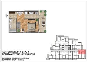 Apartamente noi finisate, 2-3 camere, 30-90 mp, zona Nord-Ansamblu Rezidential   - imagine 3