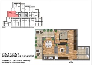 Apartamente noi finisate, 2-3 camere, 30-90 mp, zona Nord-Ansamblu Rezidential   - imagine 9