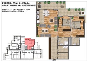 Apartamente noi finisate, 2-3 camere, 30-90 mp, zona Nord-Ansamblu Rezidential   - imagine 1