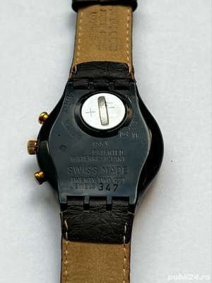 Vintage 1993 Swatch Chrono LODGE SCB 111 - imagine 3