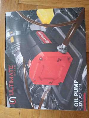 Pompa transfer lichide ulei 12V - 60W, 1,5L/min, Nou si Sigilat