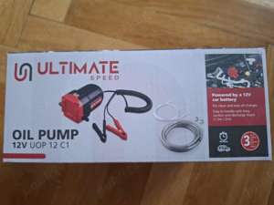 Pompa transfer lichide ulei 12V - 60W, 1,5L/min, Nou si Sigilat - imagine 2