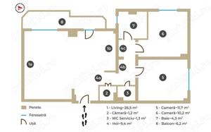 Inchiriere Apartament 3 Camere Centrul Civic - imagine 20