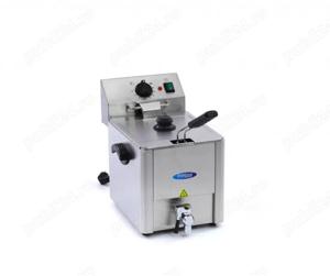 Friteuză 8 litri   1 coș   robinet de scurgere - termostat intre 0  C si 190  C