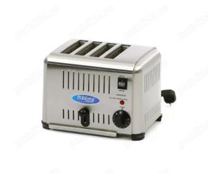 Prăjitor de pâine profesional pentru 4 felii de paine   cu cronomentru și termostat - imagine 3