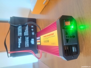 invertor de la 12 volti 1000w slim - imagine 2