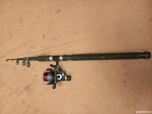 Lanseta GipoPescar 3m, CarboForte, mulineta Aviator 6000, 6 rulmenti, bat-runer 