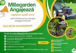 Angajăm îngrijitor spații verzi Timișoara