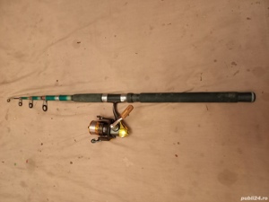 Lanseta telescopica GipoPescar, 2,7m, cu mulin MH 4500, 12+1 rulmenti eta 