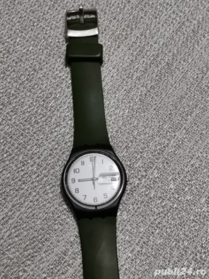 Ceas SWATCH AG 1999 Unisex Watch Day Date White Black - imagine 5