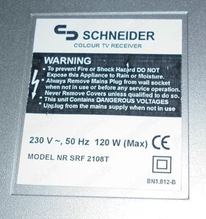 Televizor Schneider Ecran plat cu tub - imagine 5