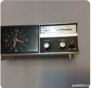 radio Vintage mini BUSH CLOCK RADIO vintage Model CR 238 Fabricat în Japan - imagine 2