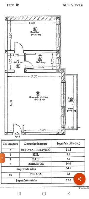 Giroc | 2 Camere | Etaj 1 | Loc de parcare | Centrala proprie - imagine 7