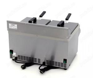 Friteuză cu inducție 2 x 8 litri cu 2 robinete, LED și control tactil - imagine 5