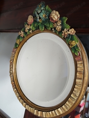 Veche,Frumoasa oglinda Franta,ideal decor boutique haine,pub,restaurant - imagine 2