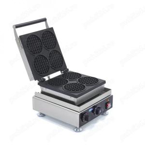 Aparat pentru vafe - 4 vafe rotunde - termostat reglabil și cronometru - imagine 2