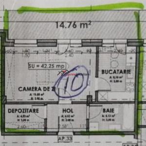 Apartament cu 2 camere mobilat si utilat 43 mp plus terasa de 12 mp in Floresti! - imagine 15