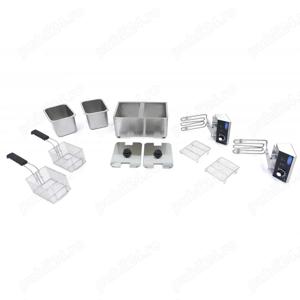 Friteuză dublă 2 coșuri x 4 L - 50  C până la 200  C - imagine 2