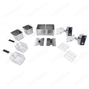 Friteuză 2x8 l   cu zonă rece   termostat între 50 C și 200 C - imagine 2