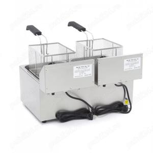 Friteuză 2x8 l   cu zonă rece   termostat între 50 C și 200 C - imagine 4